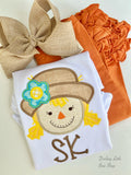 Autumn Friend Scarecrow shirt or bodysuit for girls