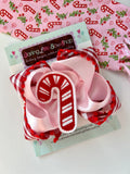 Candy Cane Cutie hairbow - Darling Little Bow Shop