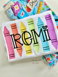 Bright Beginnings Crayon shirt for girls