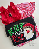 Santa Ruffle bow for Christmas