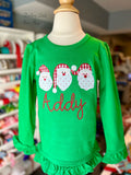 Jolly Santa shirt for girls