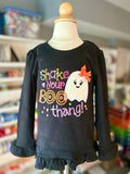 Shake Your Boo Thang girls Halloween bodysuit or shirt