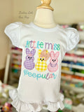 Little Miss Peepular shirt or bodysuit for girls - Easter Peep shirt