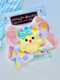 Easter Chick Bow - Easter Bow - Pretty Little Chickie