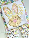 Funny Bunny Easter Shirt or Bodysuit for girls - Darling Little Bow Shop