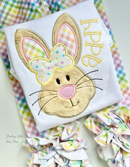 Funny Bunny Easter Shirt or Bodysuit for girls