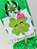 St. Patrick’s Day top for girls | Clover Cutie