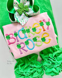 Happy Go Lucky St. Patrick’s Day top for girls