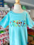 Bright Beginnings Apple Name Shirt for boys