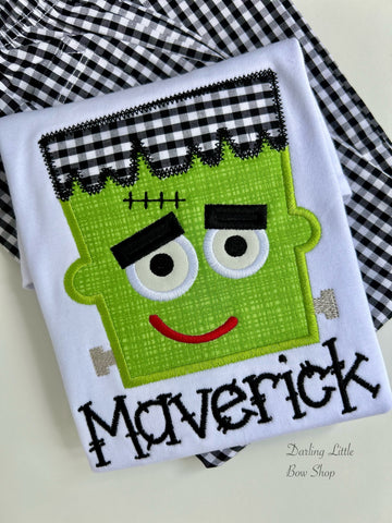 Frankenstein Embroidered shirt for boys