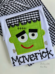 Frankenstein Embroidered shirt for boys