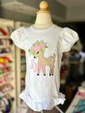 Deer shirt or bodysuit for girls