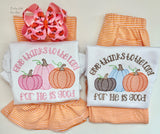 Give thanks to the Lord pumpkin shirt or bodysuit for girls