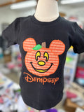 Mickey Halloween Pumpkin shirt - Darling Little Bow Shop
