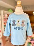 Puppy Love Valentine blue Shirt for boys