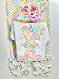 Peep bow, Peep hairbow choose 4-5" or 6" bow