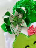 St Patrick’s Day Shamrock Hairbow