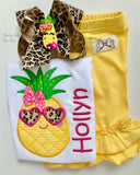 Pretty in Pineapple shirt, tank top or bodysuit for girls