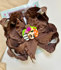 A Funky Little Pumpkin Hairbow
