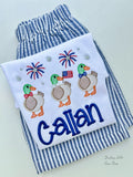 Patriotic Firequacker shirt or bodysuit for boys