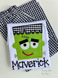 Frankenstein Embroidered shirt for boys
