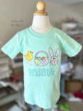 Easter Egg Hunt Mint Shirt for boys - Darling Little Bow Shop