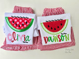 Red Gingham Shorts for Boys
