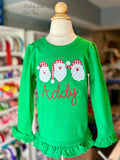 Jolly Santa shirt for girls