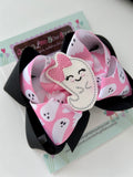 Pink Girly Ghost Bow - Darling Little Bow Shop