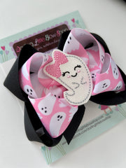 Pink Girly Ghost Bow
