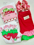 Strawberry Ruffle Shorties, Strawberry Festival Shorties