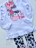 Miss Moo Cow Print Hairbow