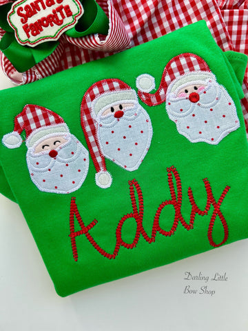 Jolly Santa shirt for girls