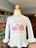 Give thanks to the Lord pumpkin shirt or bodysuit for girls