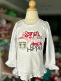 Hippopotamus for Christmas shirt for girls