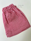 Red Gingham Shorts for Boys