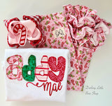 Candy Cane Cutie hairbow - Darling Little Bow Shop