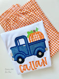 Pumpkin Truck shirt for boys