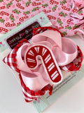 Candy Cane Cutie hairbow - Darling Little Bow Shop