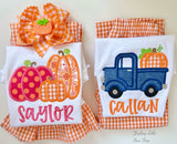 Pink Pumpkin Patch shirt or bodysuit for girls
