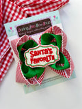 Santa’s Favorite bow for Christmas
