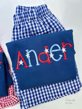 Navy Star Spangled shirt for boys