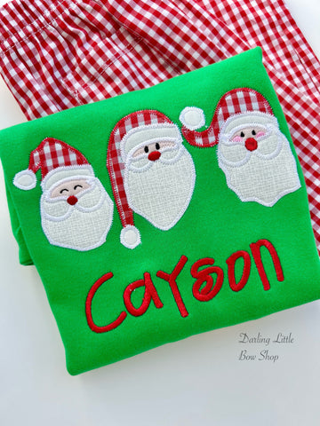 Jolly Santa Christmas Shirt for boys