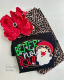 Santa Ruffle bow for Christmas