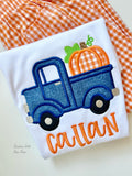 Pumpkin Truck shirt for boys