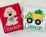 St Patrick’s Dump Truck shirt for boys