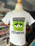 Frankenstein Embroidered shirt for boys