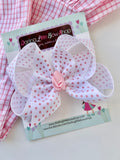 Swiss Dot Hairbow