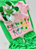 Happy Go Lucky St. Patrick’s Day top for girls