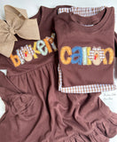 Brown Turkey Name Thanksgiving Shirt for Boys